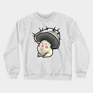 Blushing fluffy mushroom Crewneck Sweatshirt